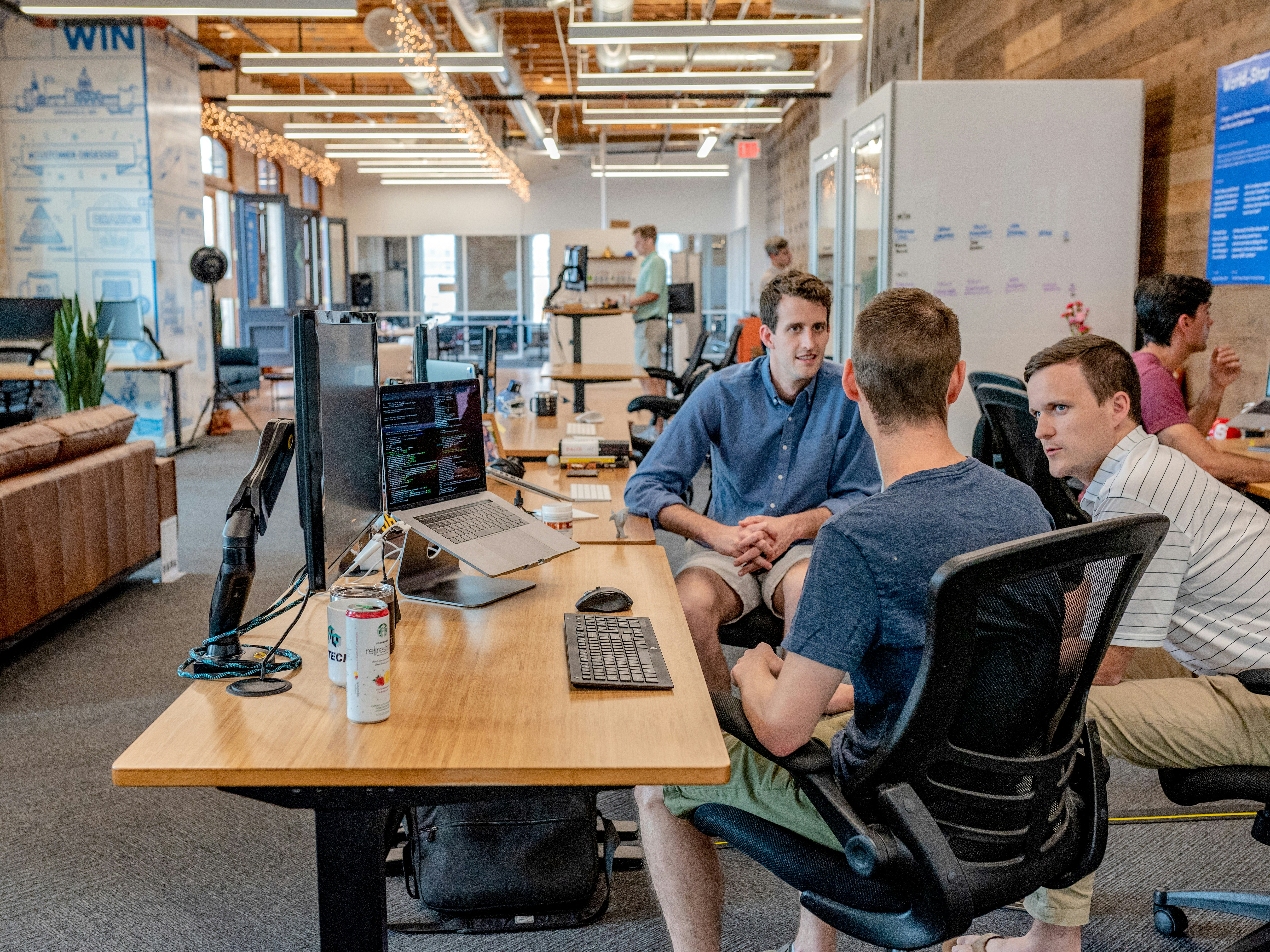 Business team working together